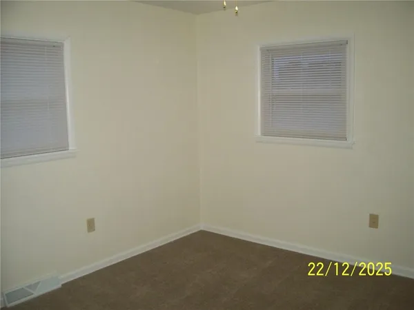 a view of a closet from a window