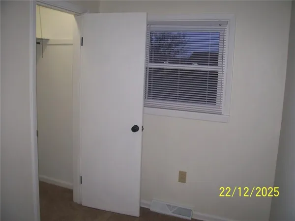 a bathroom with a shower curtain