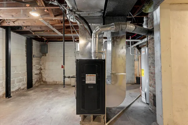 a view of water heater room
