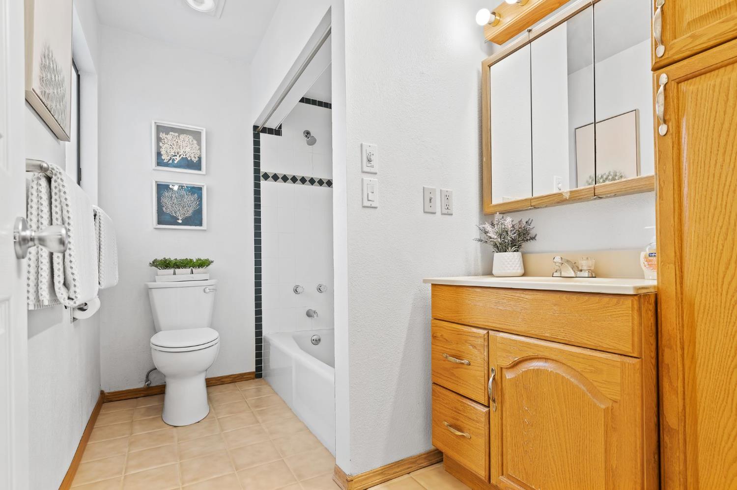 225 Flood Road Auburn, CA 95603 - Photo 24 of 30 a bathroom with a sink toilet and a mirror
