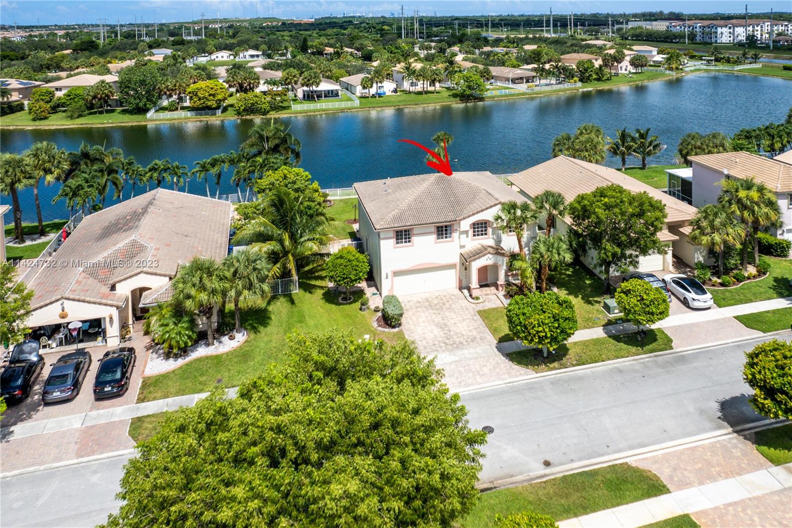 Silver Falls Miramar, FL 33027 - Photo 46 of 49 an aerial view of a house with a lake view