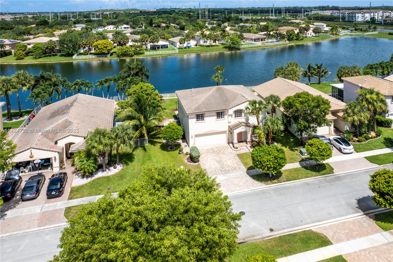 Silver Falls Miramar, FL 33027 - Photo 47 of 49 an aerial view of a house with a lake view