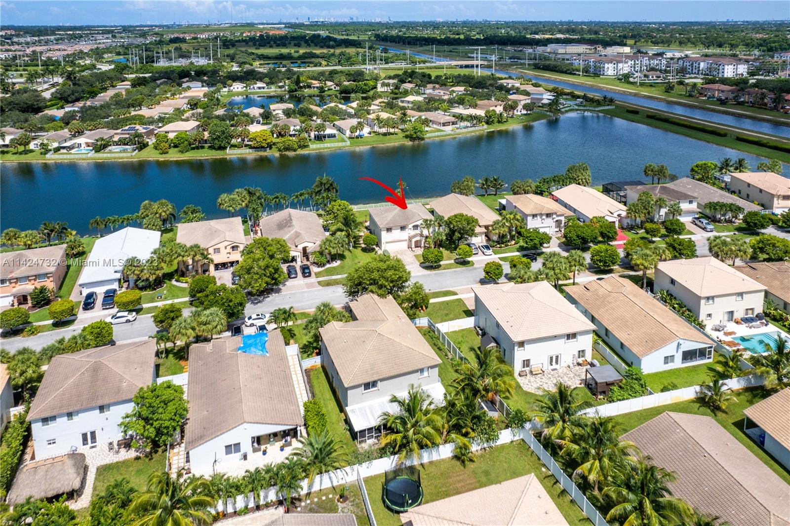 Silver Falls Miramar, FL 33027 - Photo 48 of 49 an aerial view of residential houses with outdoor space