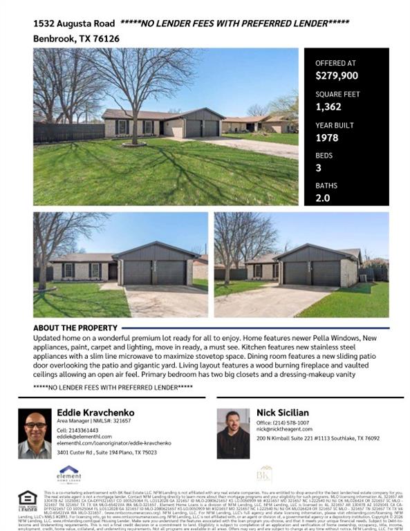 1532 Augusta Road Benbrook, TX 76126 - Photo 31 of 31 View of a document with a collage of images