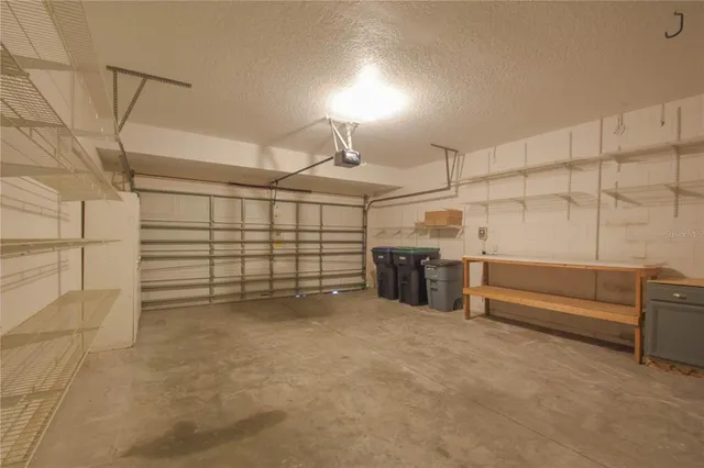 a view of a garage room