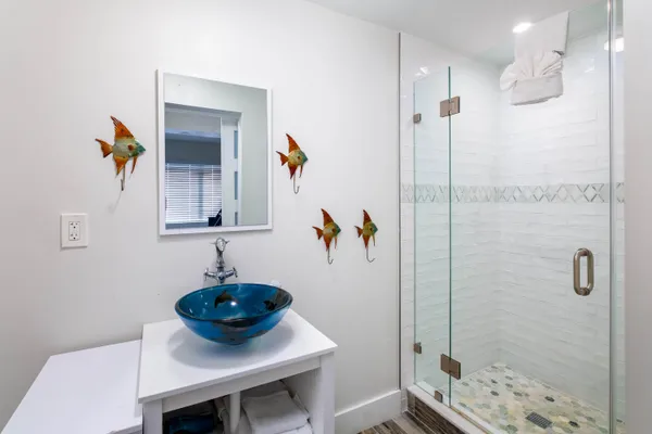 a view of a entryway door outdoor space