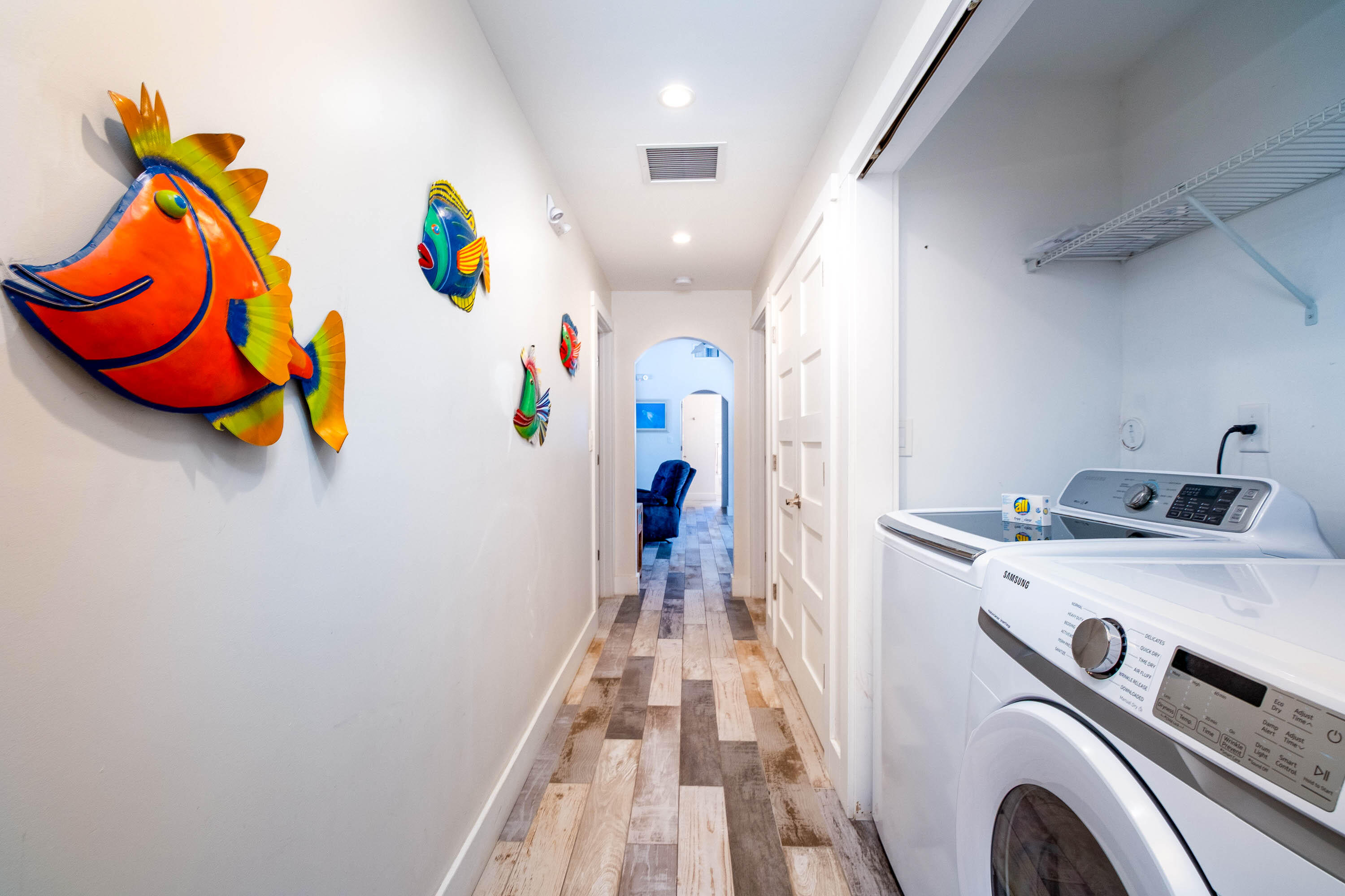 900 101st Street Marathon, FL 33050 - Photo 45 of 64 a view of a hallway with washer and dryer