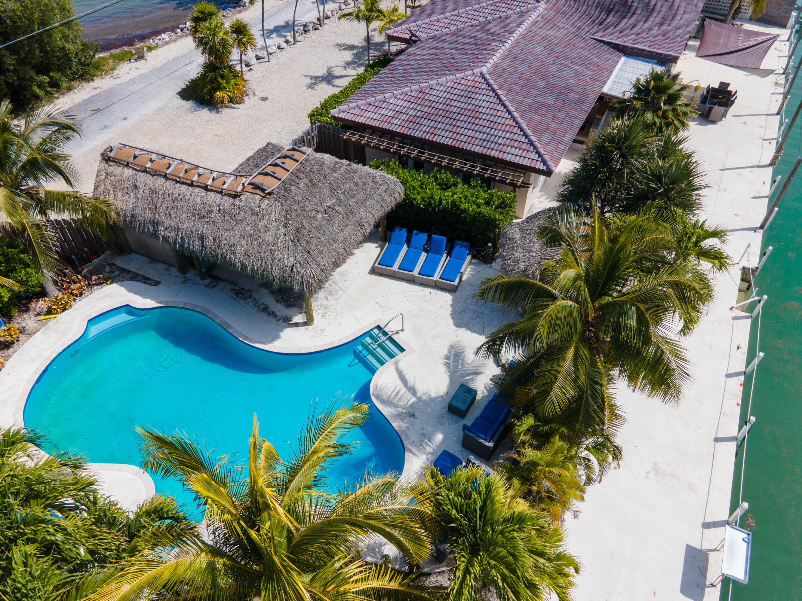 900 101st Street Marathon, FL 33050 - Photo 54 of 64 an aerial view of a house with garden space and street view