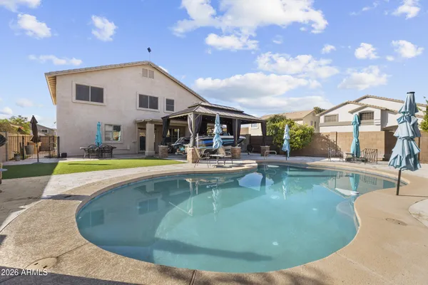 a view of a house with a outdoor space