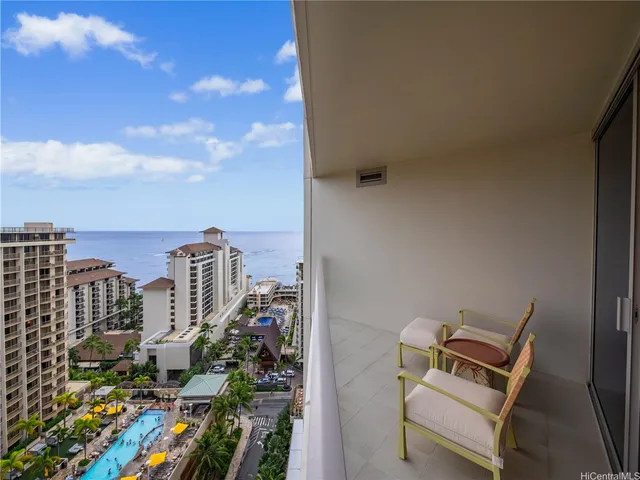 a view of a city with tall buildings