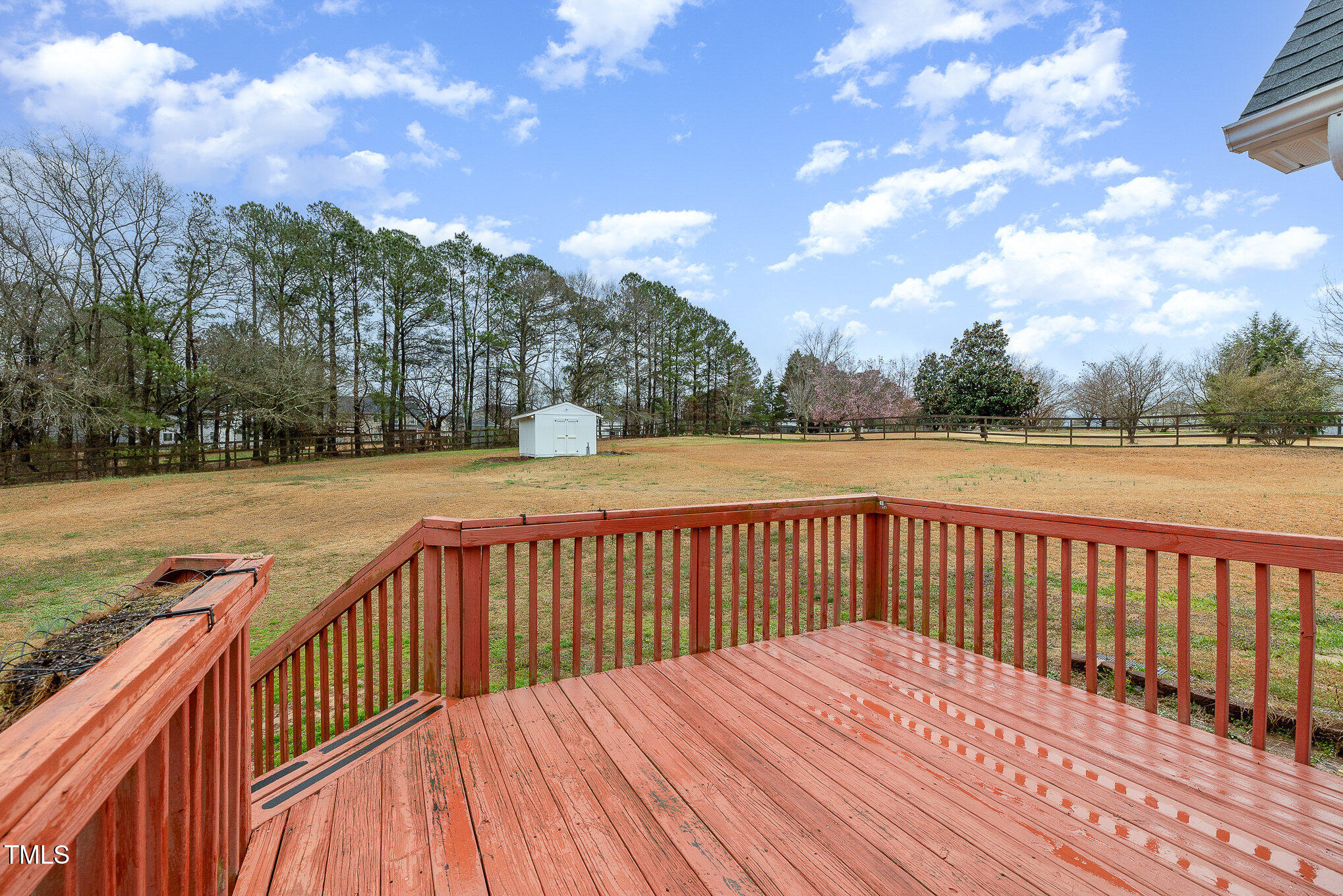 3733 Polenta Road Clayton, NC 27520 - Photo 29 of 51 a view of wooden deck and city view