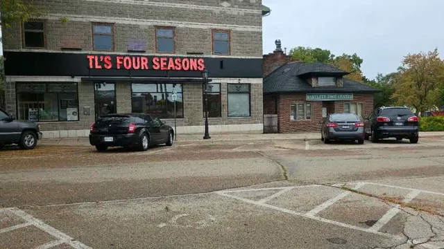 a car parked in front of a building