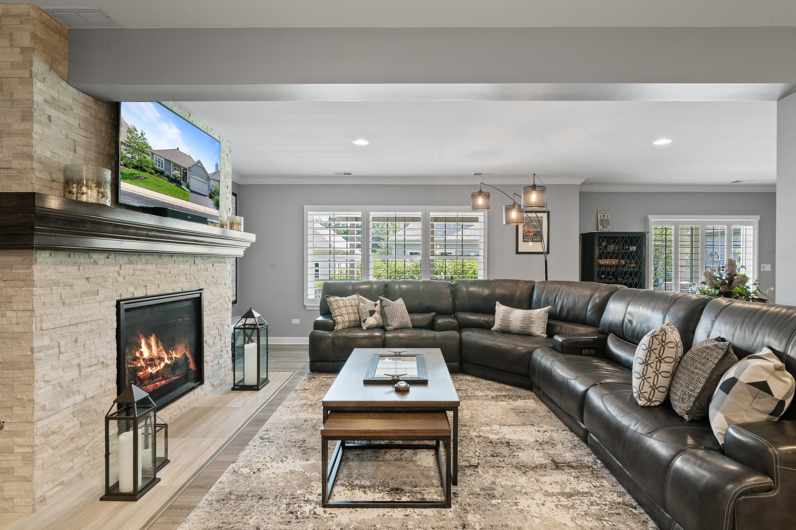 151 Lake Vista Circle, Unit 51 Fontana, WI 53125 - Photo 53 of 80 Lower level family room