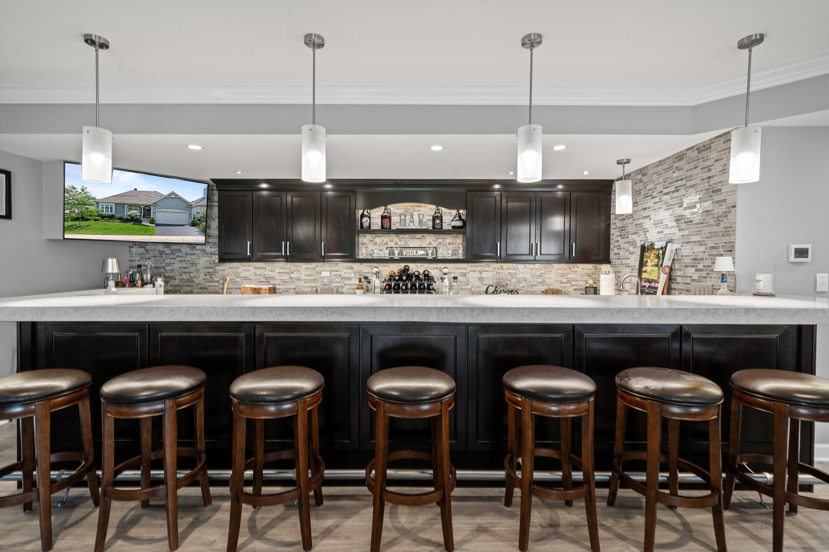 151 Lake Vista Circle, Unit 51 Fontana, WI 53125 - Photo 59 of 80 14' quartzite bar