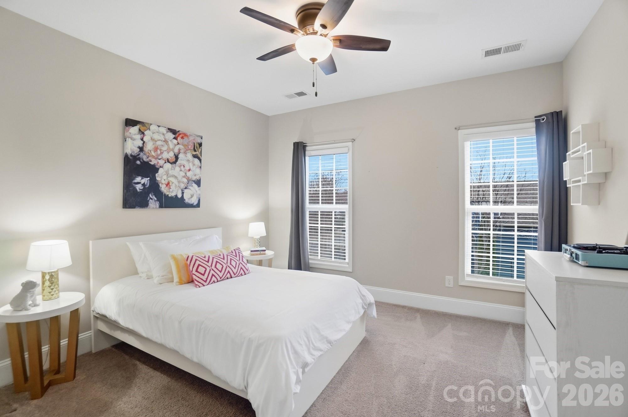 6270 Hove Road Mint Hill, NC 28227 - Photo 34 of 46 a bedroom with a large bed and a window