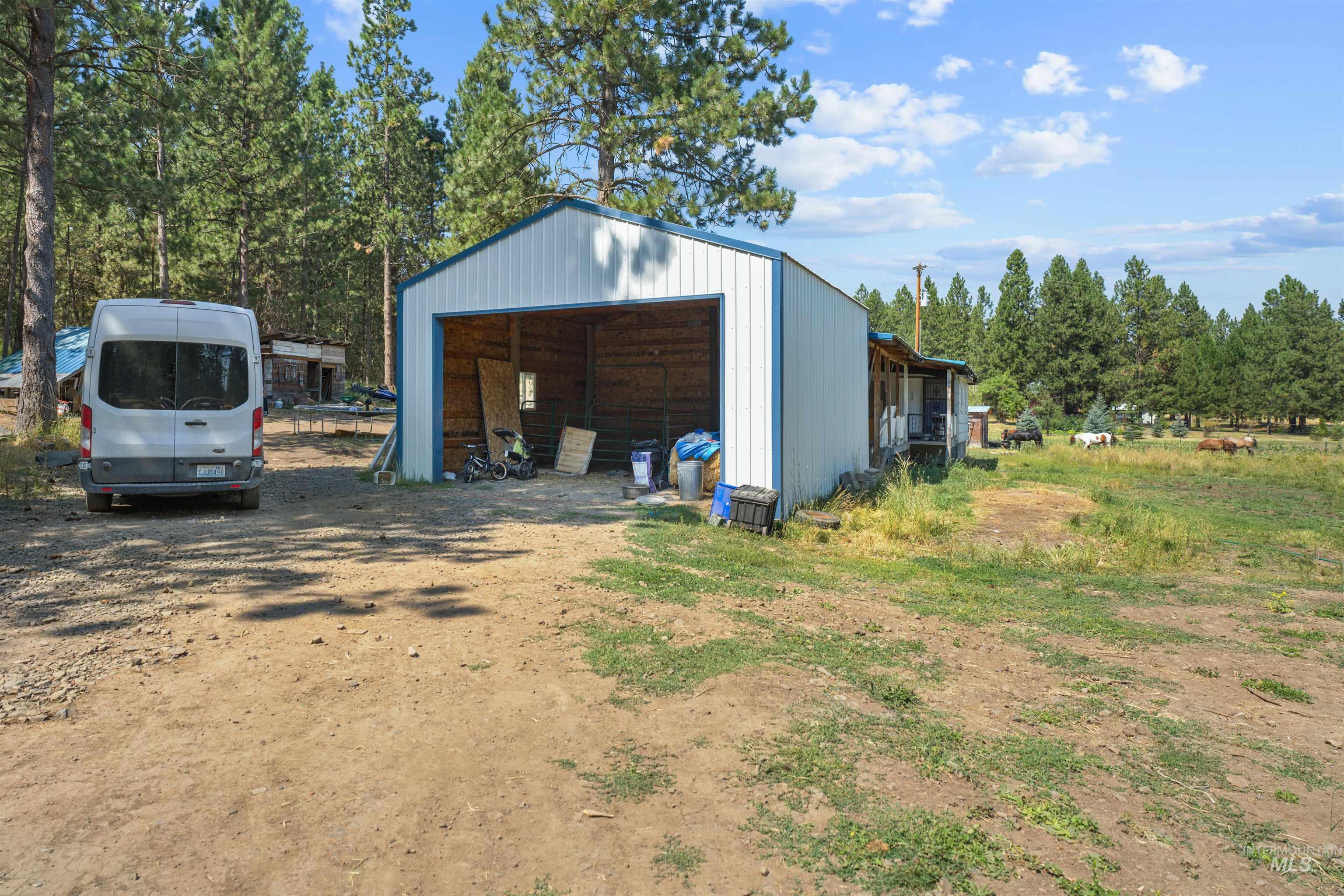 1910 East Mountain Road Anatone, WA 99401 - Photo 9 of 41 Metal outbuilding with a single open bay