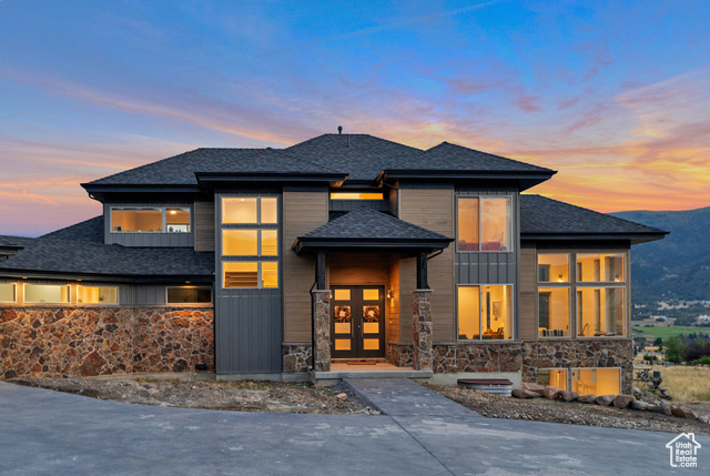 3898 Ridge Road Eden, UT 84310 - Photo 1 of 1 Prairie-style home featuring french doors