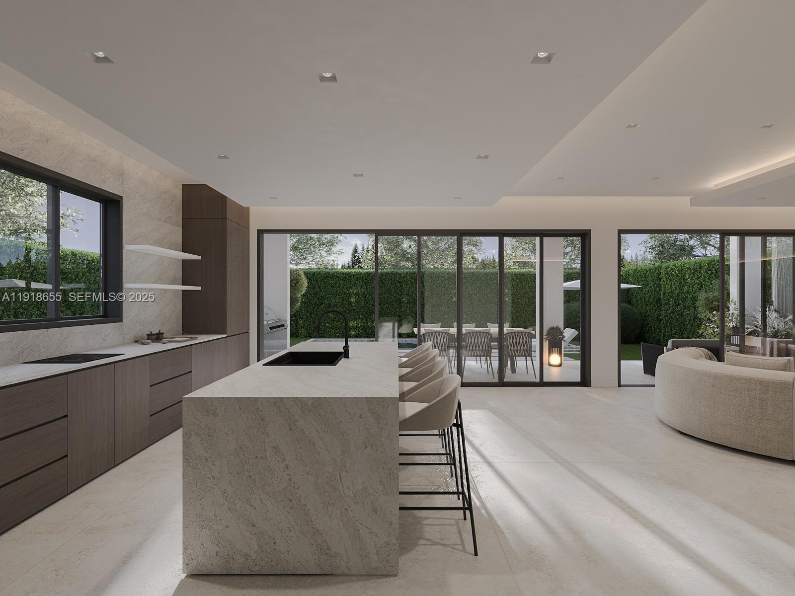 3170 Carter Street Miami, FL 33133 - Photo 8 of 12 a living room with furniture and large windows