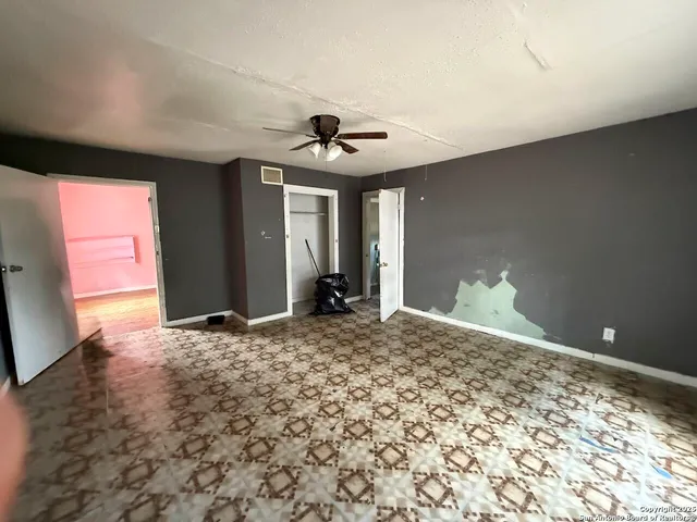 a view of a livingroom with a flat screen tv