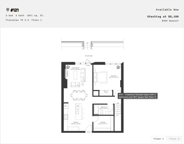 $5,150 | 10 South Paterson Street, Unit 121, Madison, WI 53703
