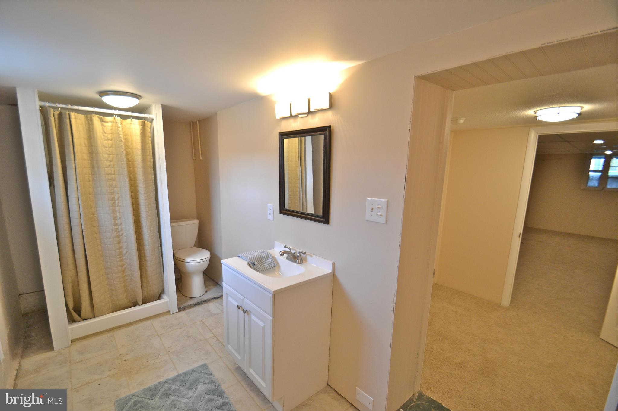 236 West Edgevale Road Baltimore, MD 21225 - Photo 24 of 30 a bathroom with a sink a toilet and mirror