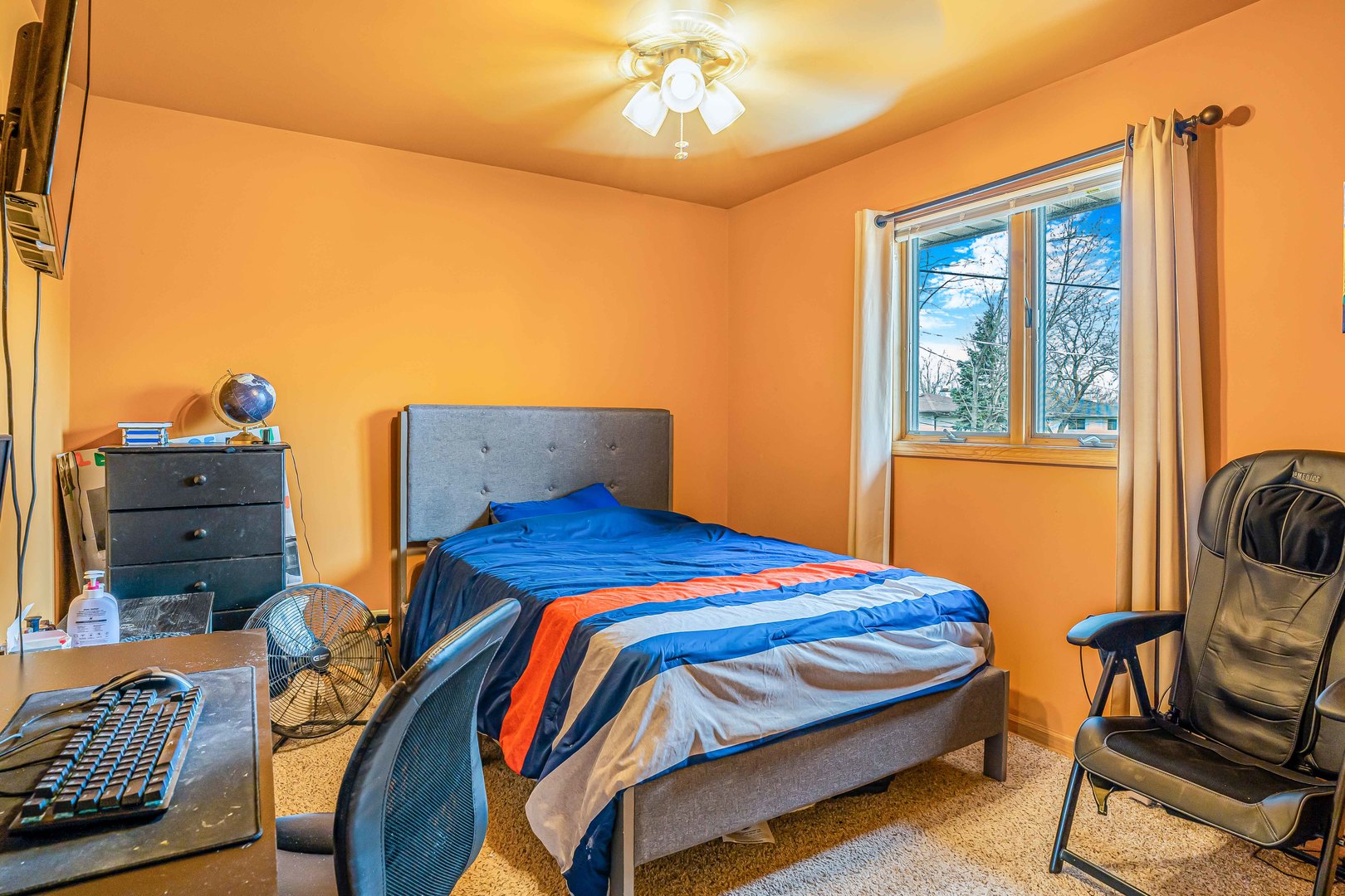 3542 191st Place Lansing, IL 60438 - Photo 10 of 18 a bedroom with a bed and wooden floor