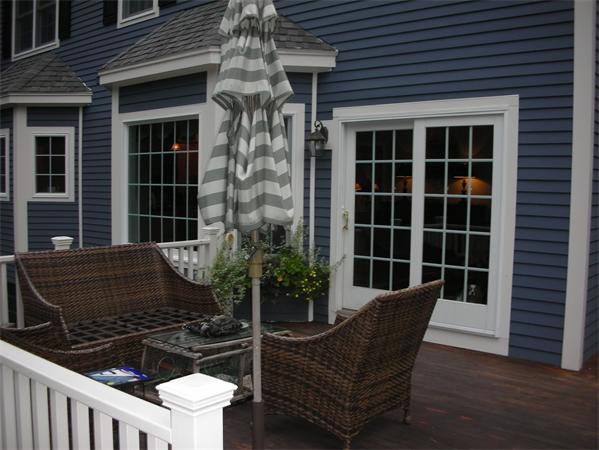 17 B Old Topsfield Road Boxford, MA 01921 - Photo 15 of 29 a view of a chair and tables in the patio