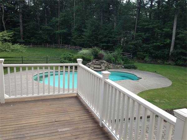17 B Old Topsfield Road Boxford, MA 01921 - Photo 16 of 29 a view of wooden deck and garden