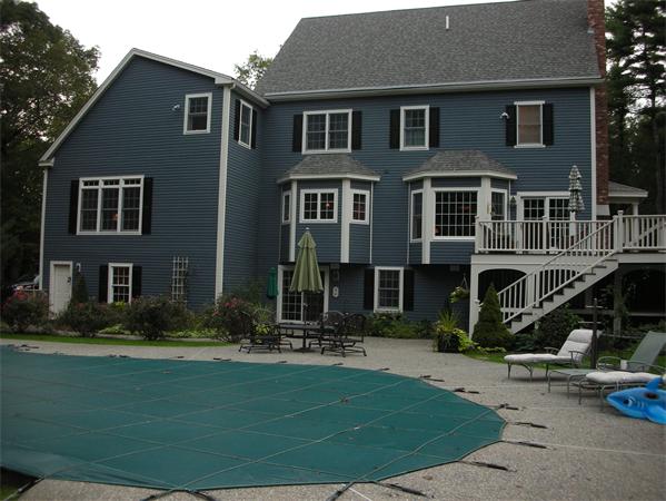 17 B Old Topsfield Road Boxford, MA 01921 - Photo 18 of 29 a front view of a house with garden