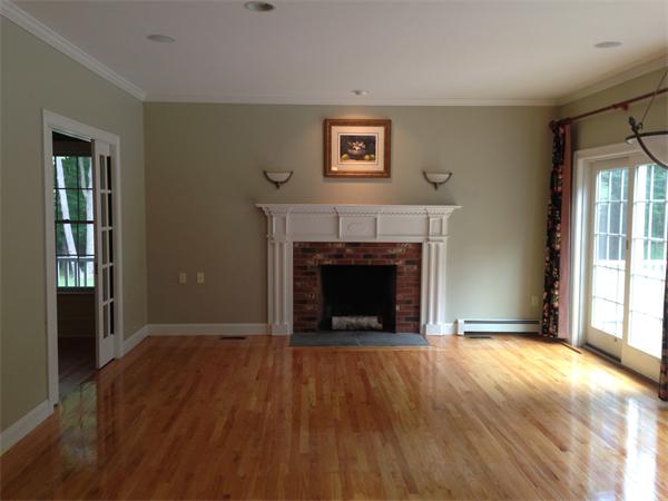 17 B Old Topsfield Road Boxford, MA 01921 - Photo 10 of 29 a view of an empty room with glass door and wooden floor