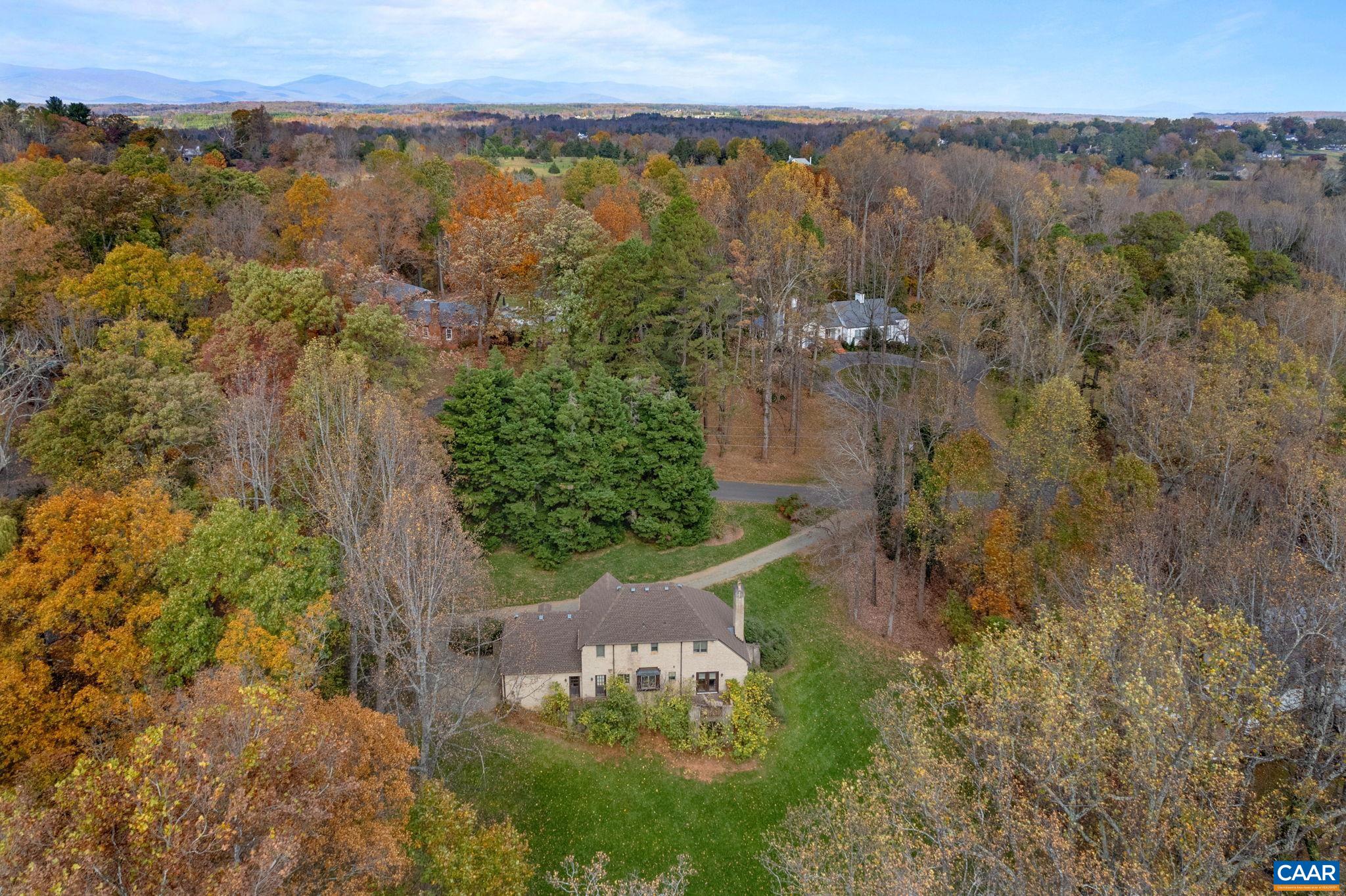 945 Windsor Road Charlottesville, VA 22901 - Photo 4 of 5 an aerial view of multiple house with a yard