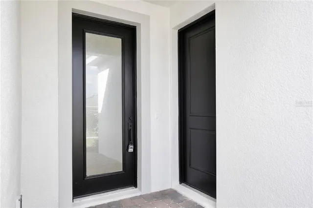 a view of front door