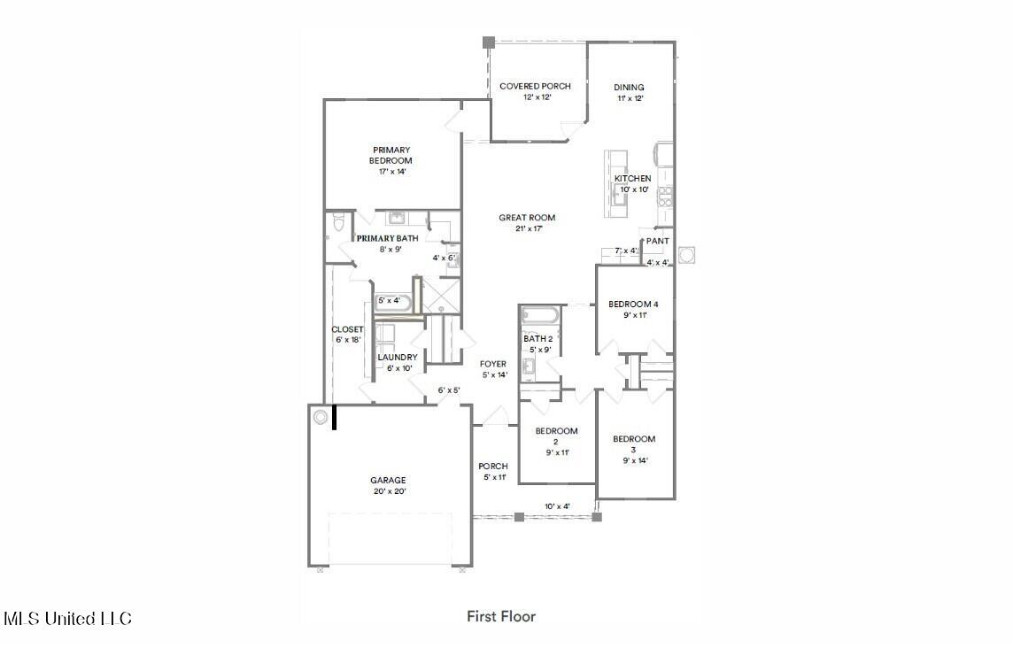 13501 Garland Road Ocean Springs, MS 39564 - Photo 19 of 19 Floorplan