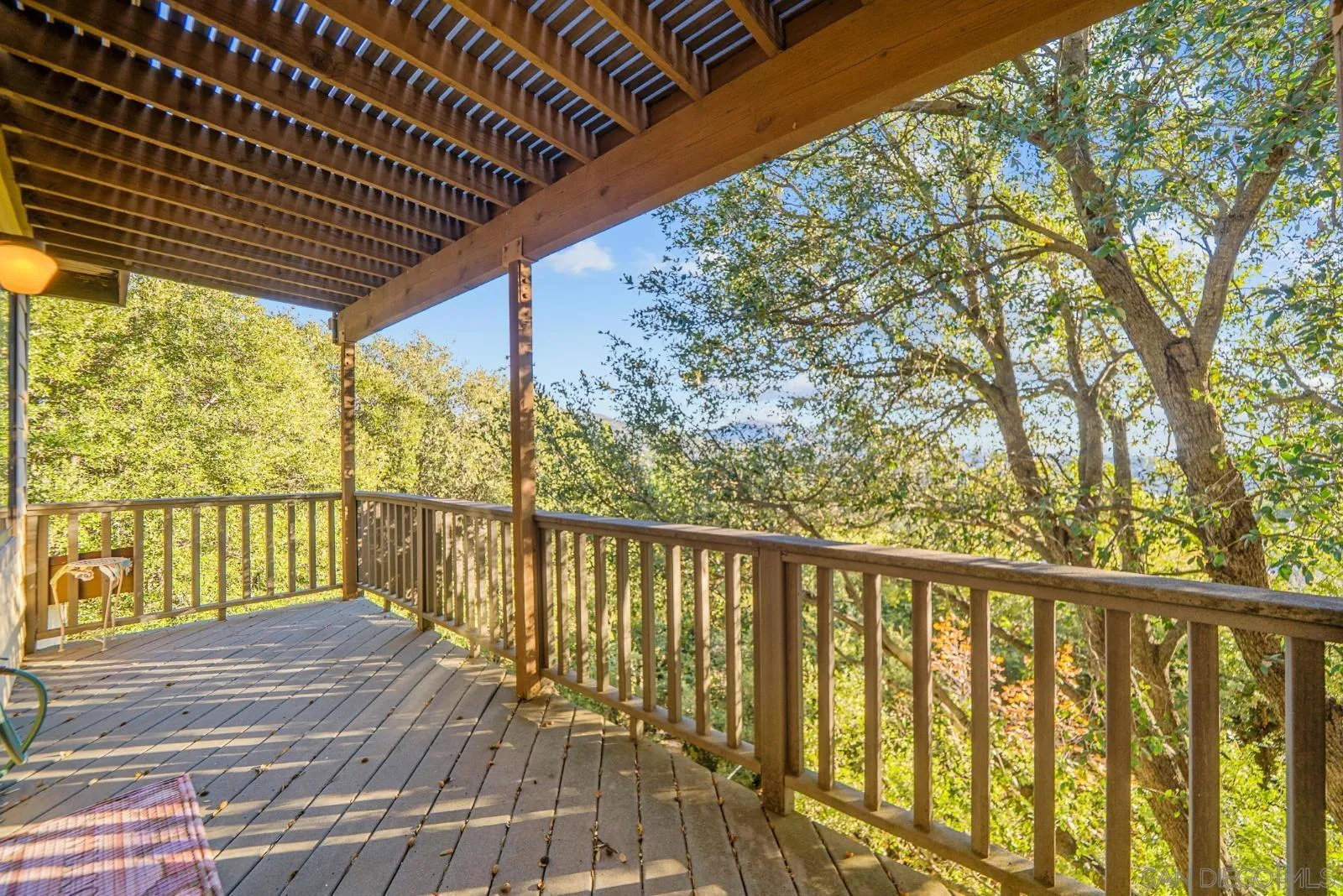 4641 Luneta View Julian, CA 92036 - Photo 39 of 56 a view of balcony with wooden floor