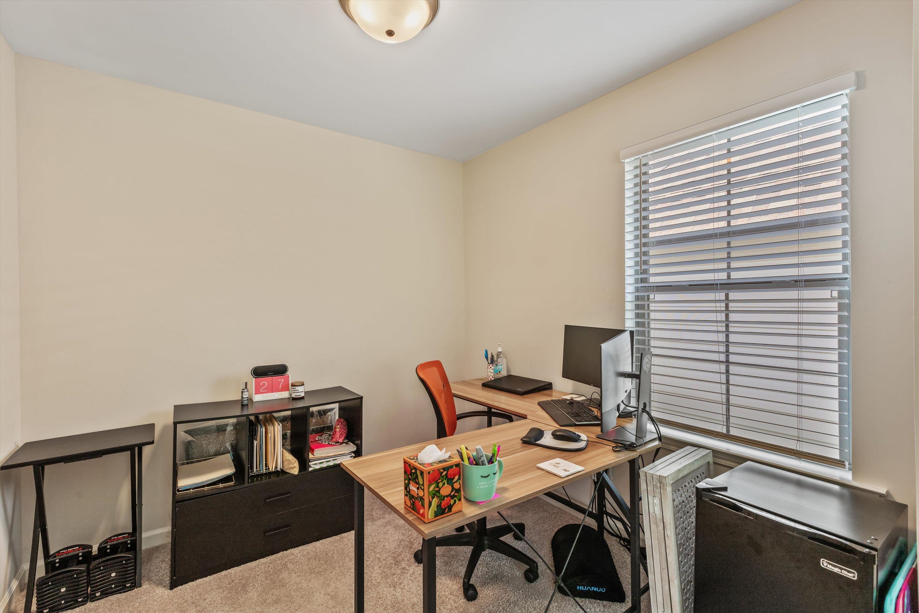 10139 Macon Road Cordova, TN 38018 - Photo 22 of 31 Carpeted room with a ceiling-mounted light fixture and a single window featuring horizontal blinds