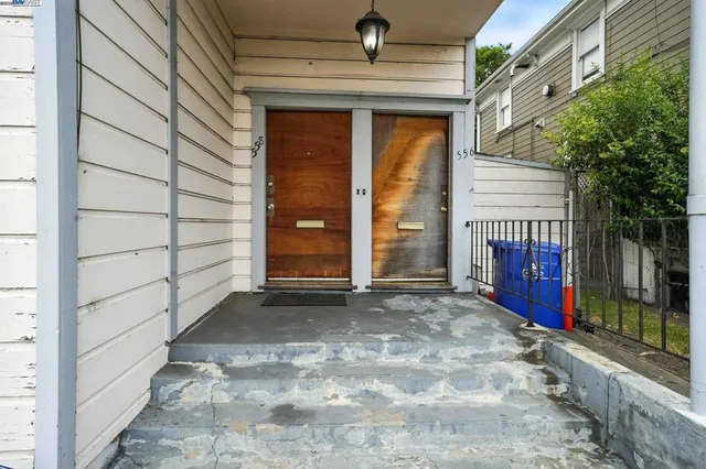 a view of front door with outdoor space