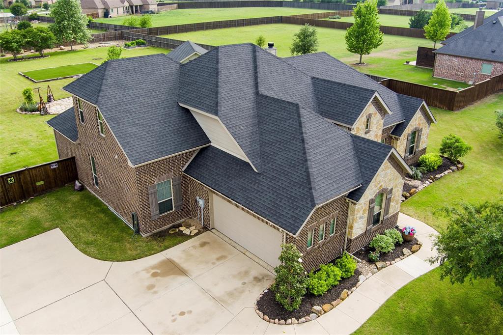 112 Shepherds Hill Road Waxahachie, TX 75165 - Photo 33 of 38 an aerial view of a house with a garden