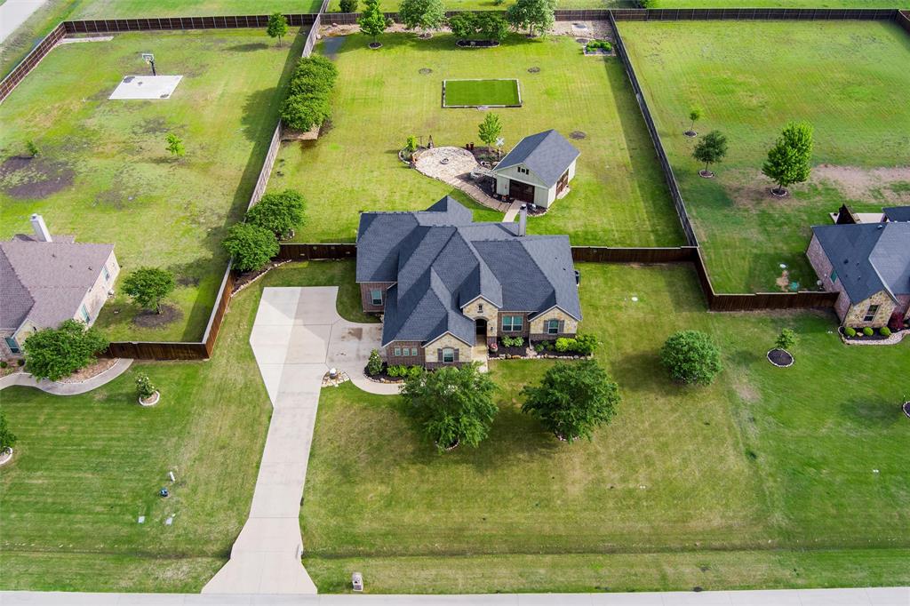 112 Shepherds Hill Road Waxahachie, TX 75165 - Photo 34 of 38 an aerial view of a house with a yard