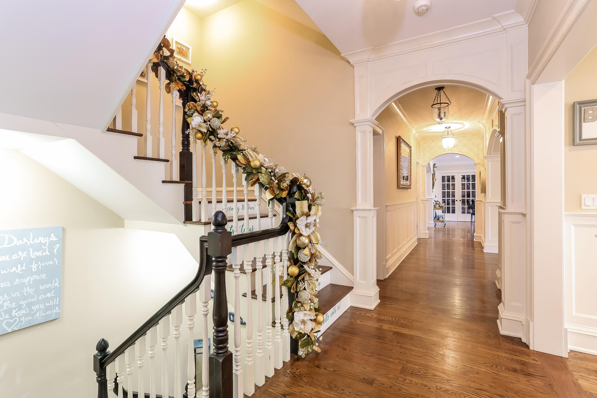 131 Thayer Pond Road New Canaan, CT 06840 - Photo 8 of 21 a view of a hallway view with staircase