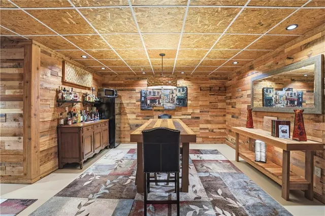 a view of a chairs in a room