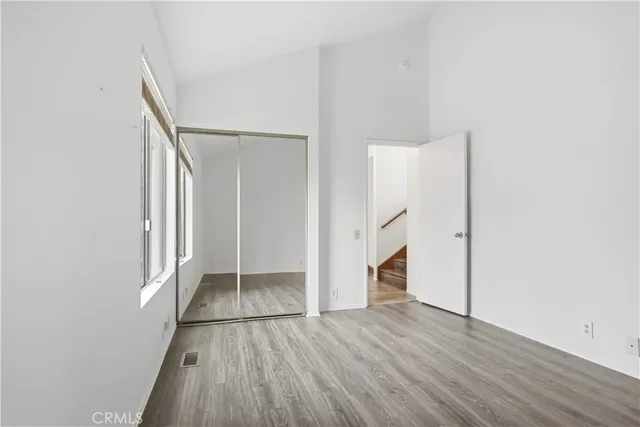 a room with a table and a window