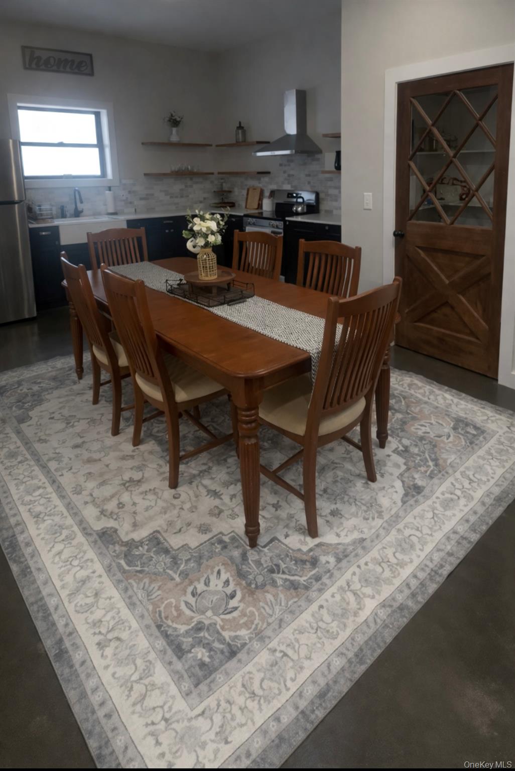 View of dining space