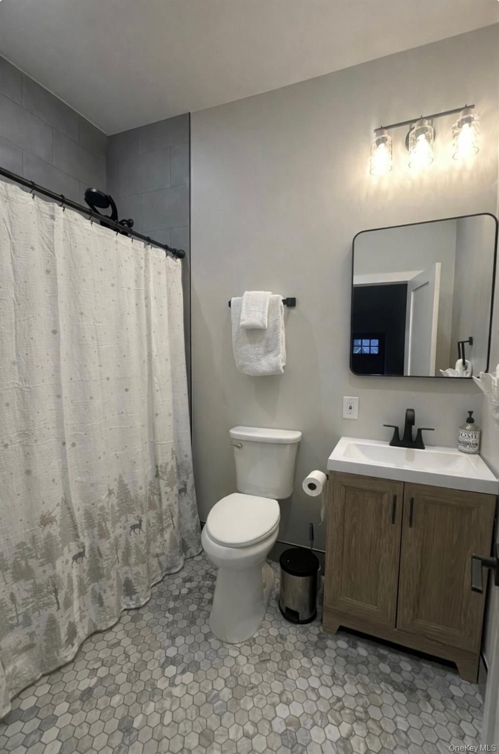 161 Hazel Road Livingston Manor, NY 12758 - Photo 6 of 24 Full bathroom featuring a shower with shower curtain and vanity