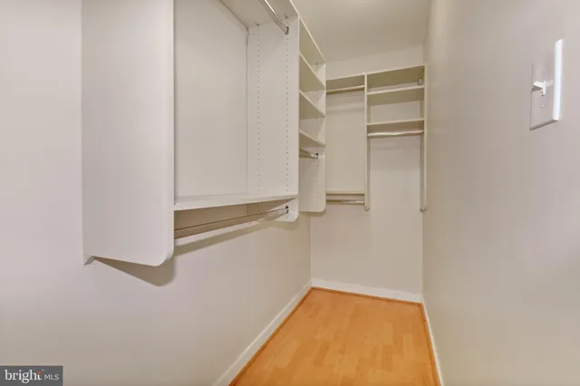 a view of a room with rack on the wall