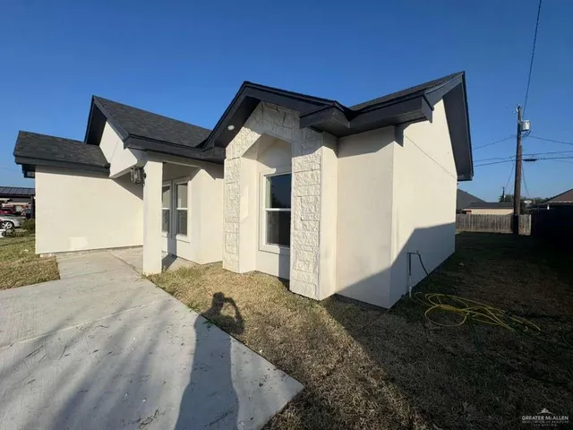 a backyard of a house