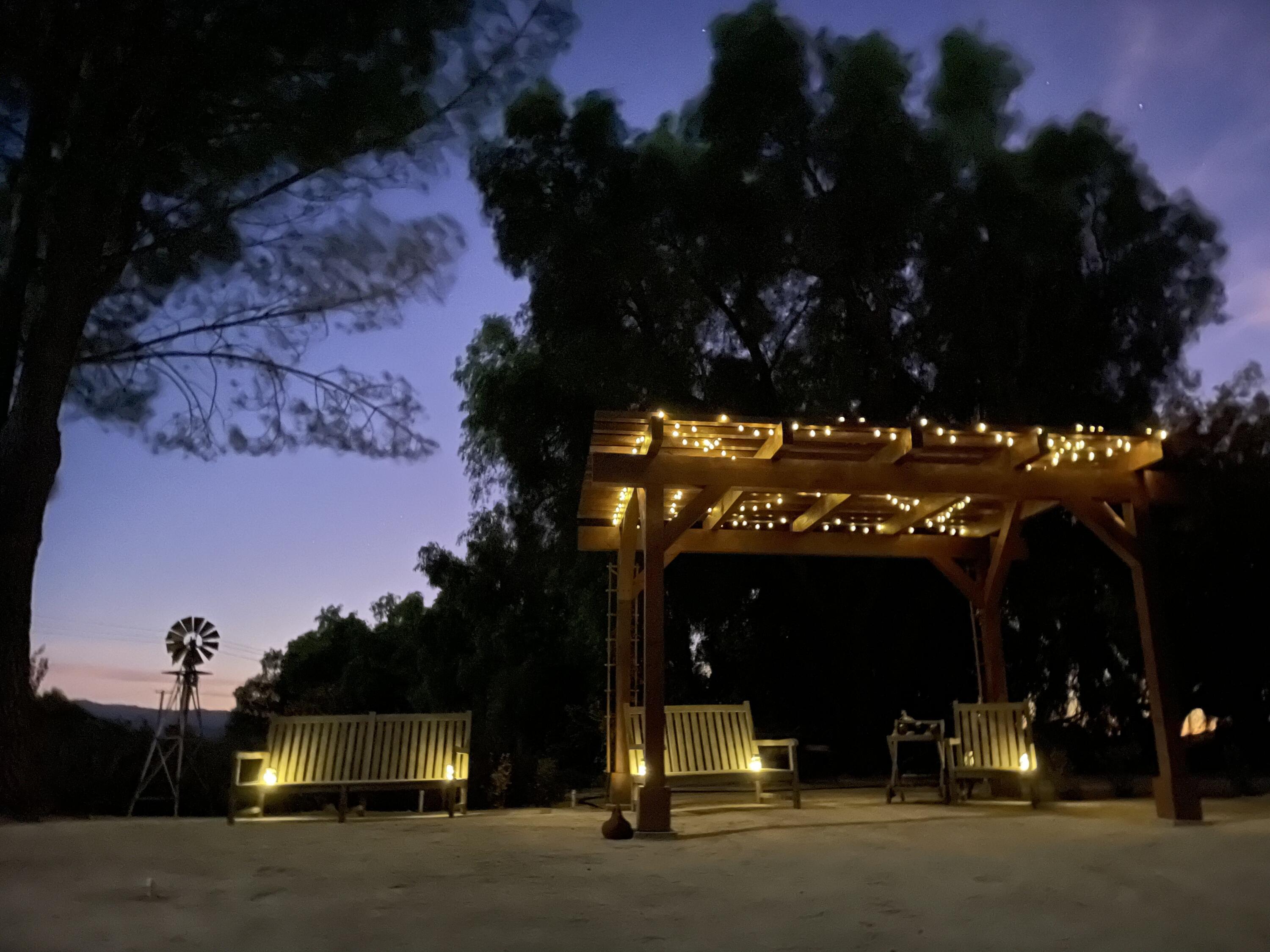 0 Tapadero Road Solvang, CA 93463 - Photo 25 of 36 25 Pegola at night