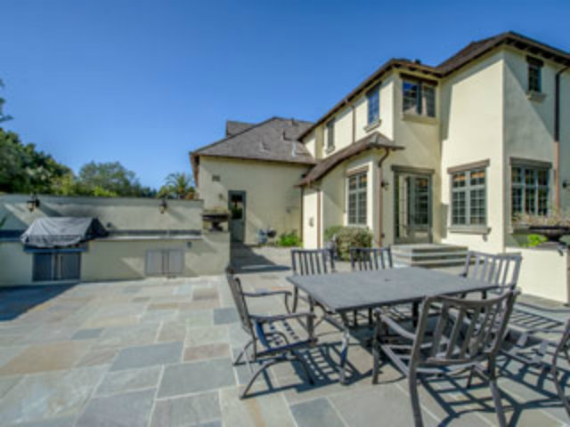 632 Fairway Circle Hillsborough, CA 94010 - Photo 16 of 18 a view of a patio with table and chairs and potted plants