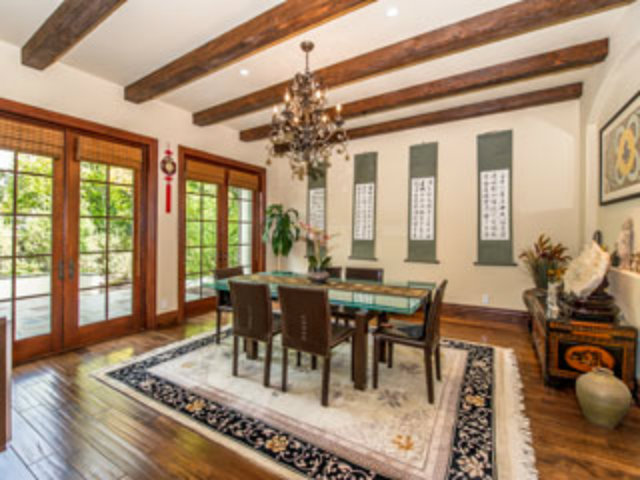 632 Fairway Circle Hillsborough, CA 94010 - Photo 5 of 18 a view of a dining room with furniture window and wooden floor