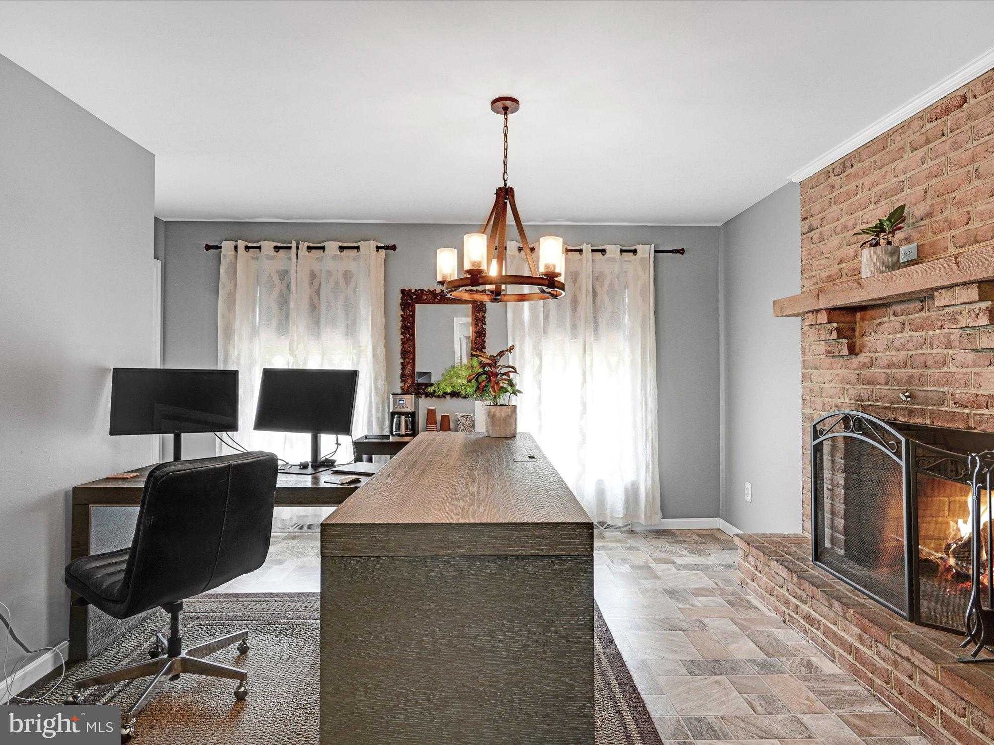1030 White Oak Road Manheim, PA 17545 - Photo 14 of 53 Brick fireplace in the dining room