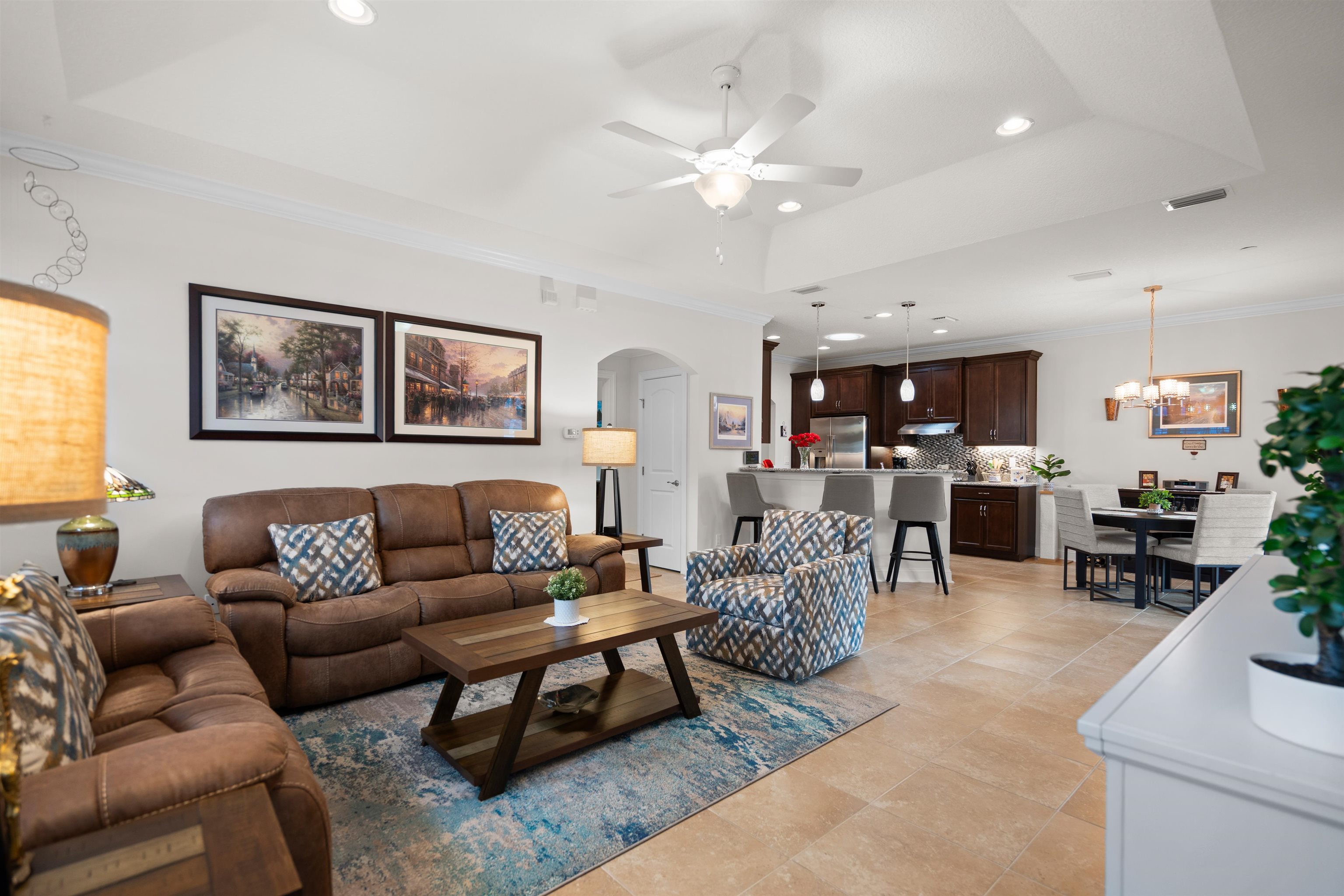 102 Timoga Trail St. Augustine, FL 32084 - Photo 10 of 44 a living room with furniture and kitchen view